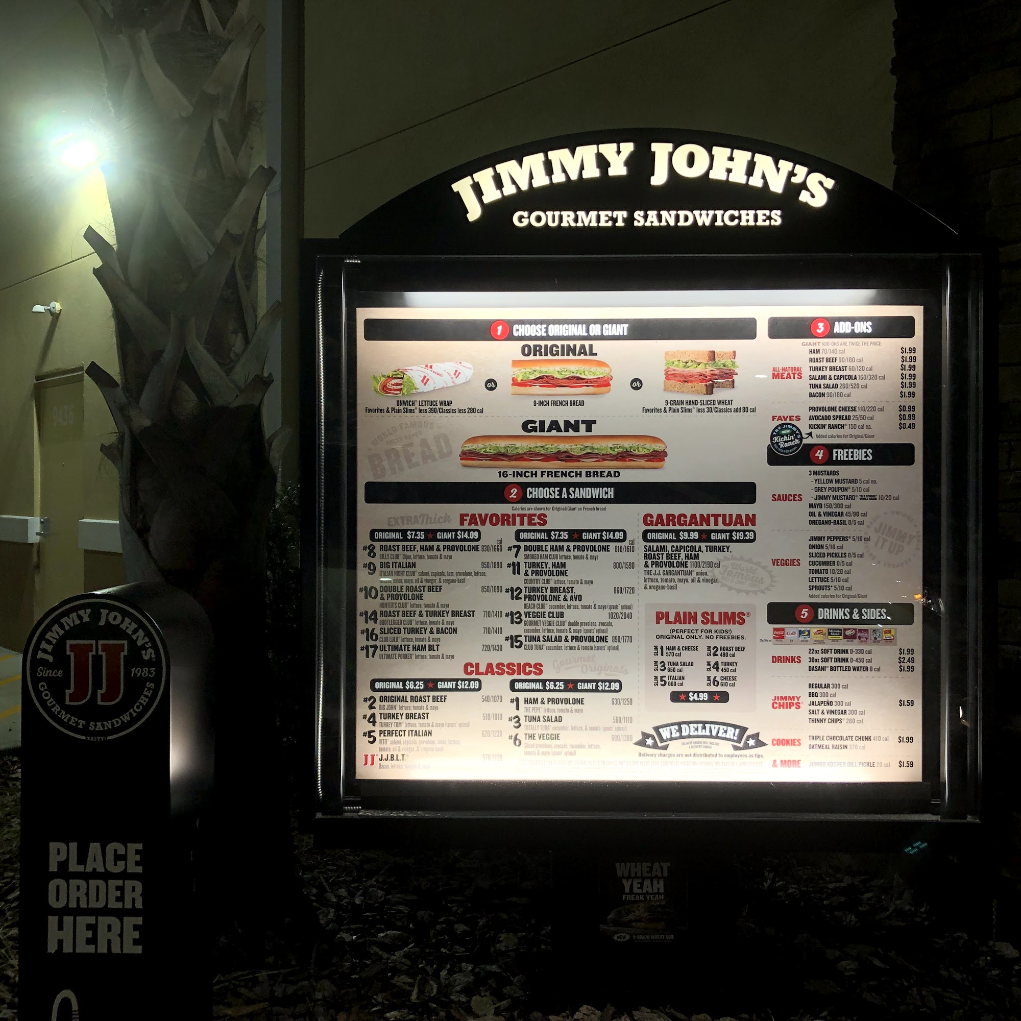 Jimmy John's Menu
