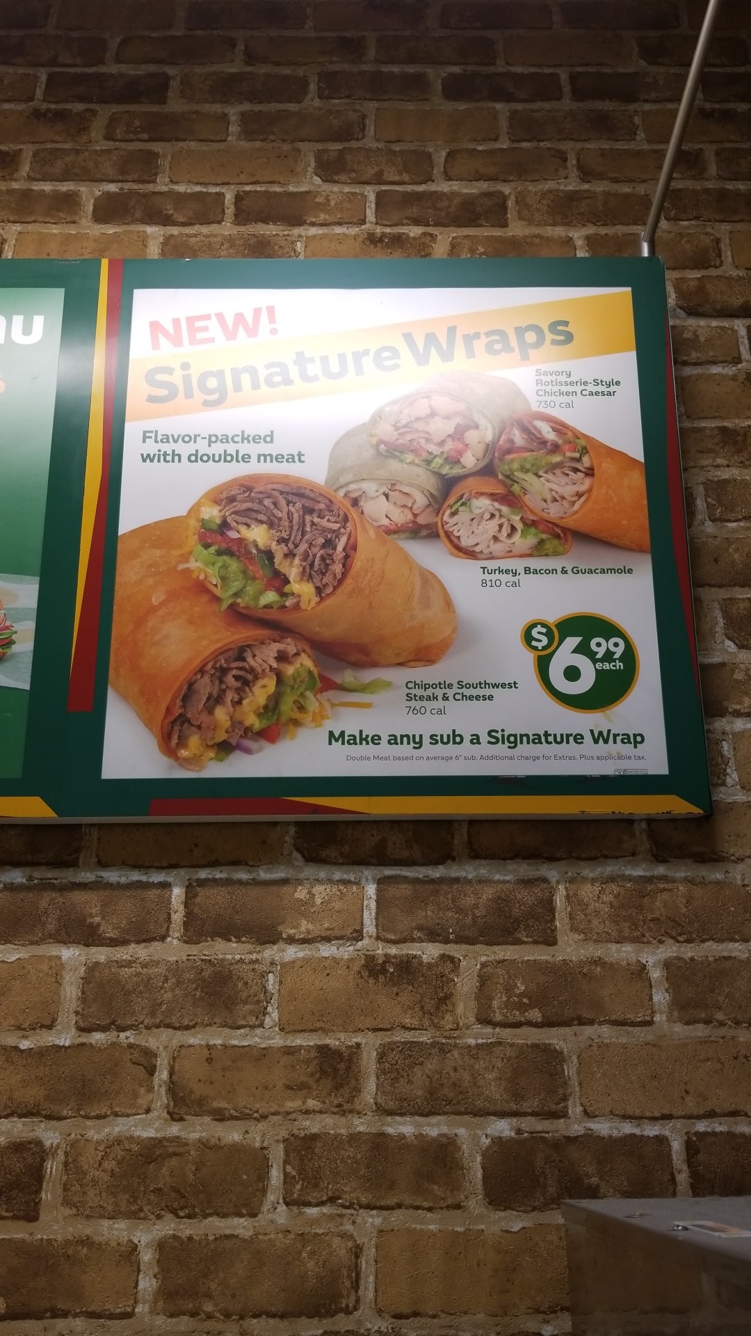 Subway Menu