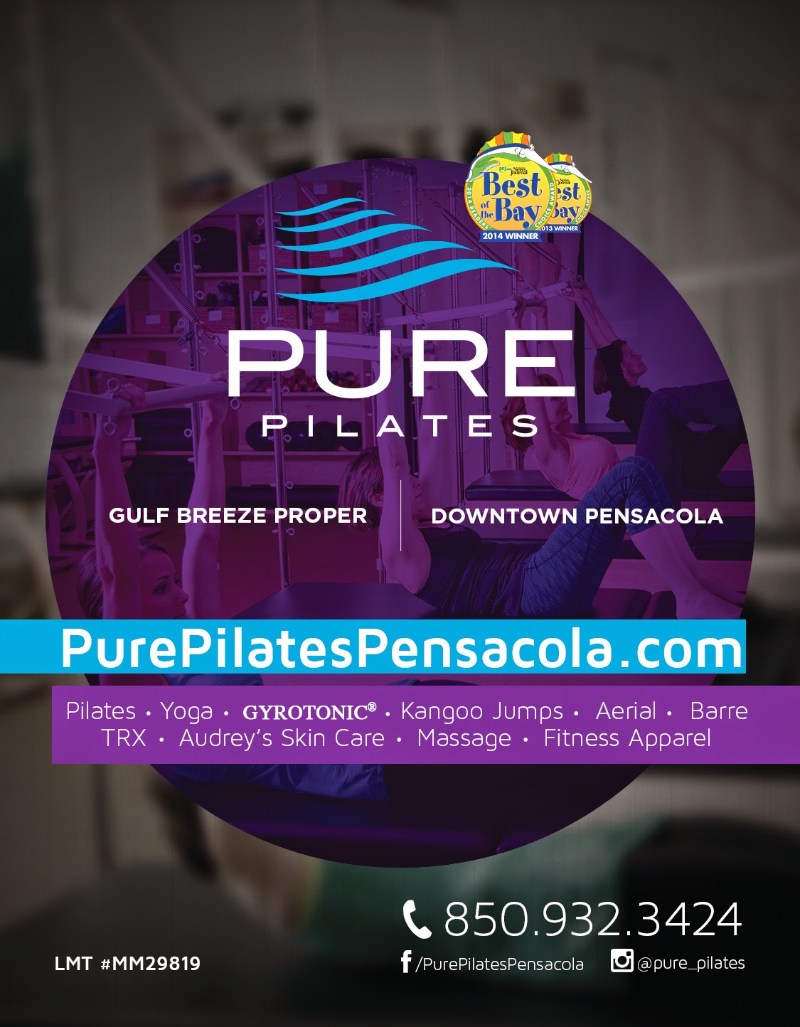 Pure Pilates in Downtown Pensacola