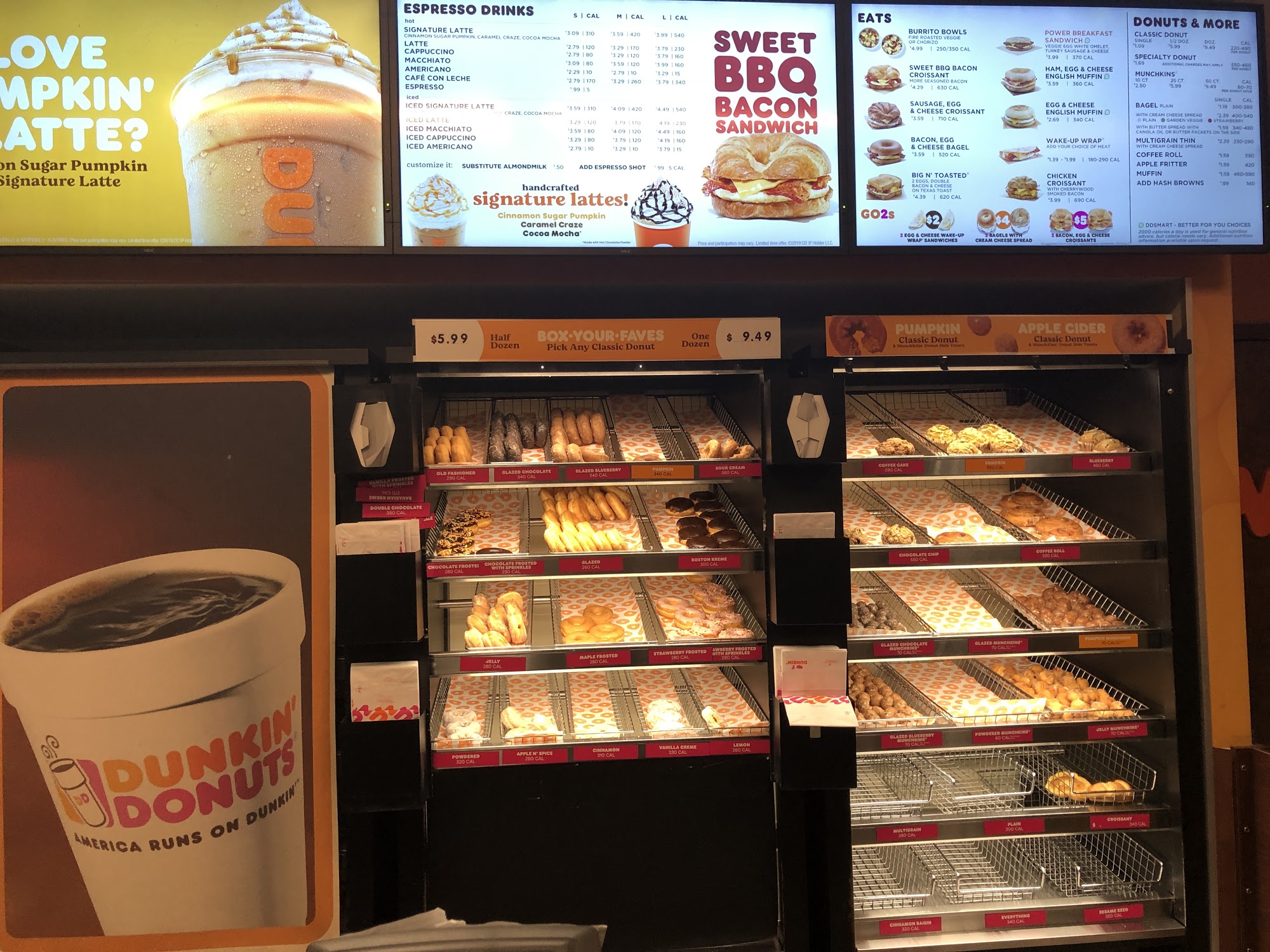 Dunkin' Menu