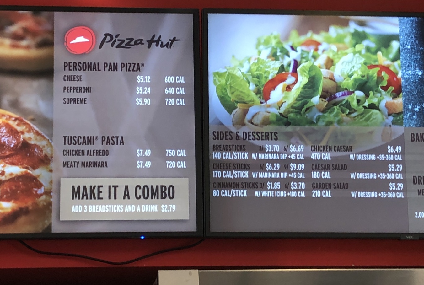 Pizza Hut Express Menu