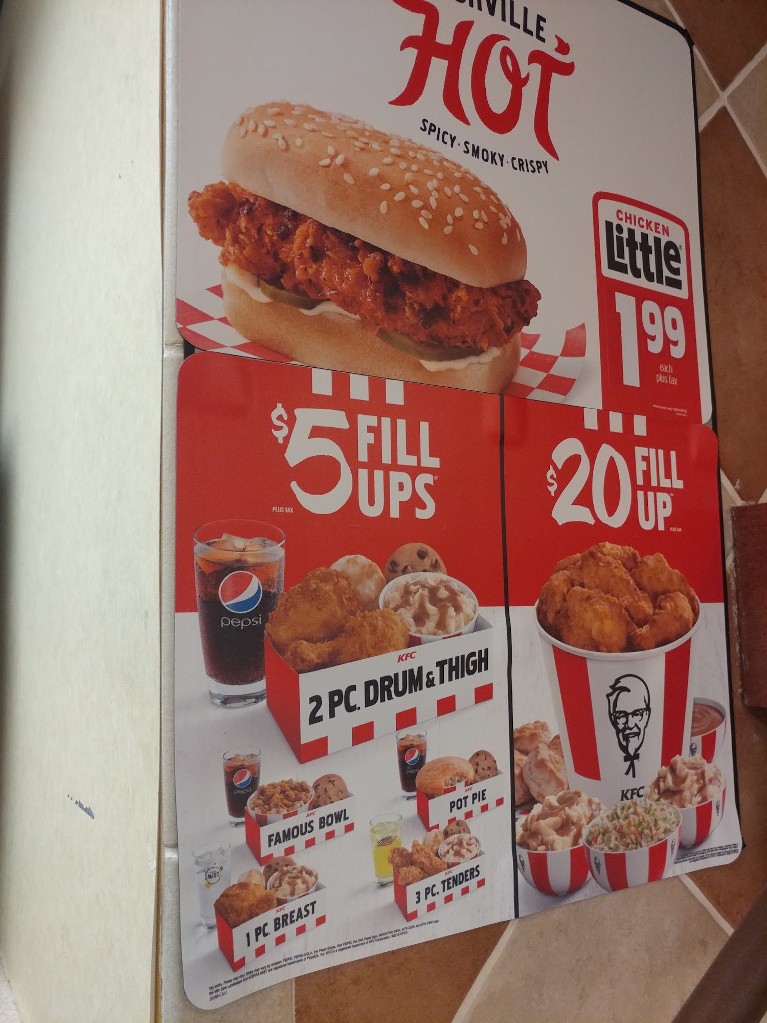 KFC Menu