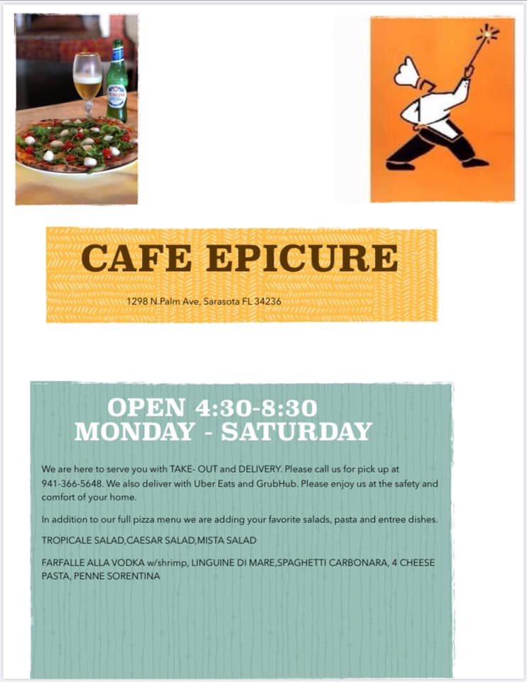 Cafe Epicure 1298 N Palm Ave # A, Sarasota