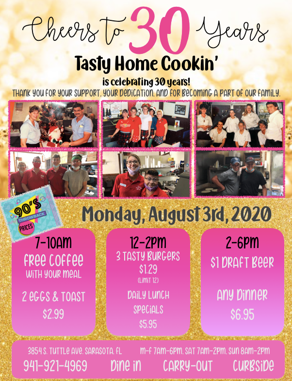 Tasty Home Cookin 3854 S Tuttle Ave, Sarasota