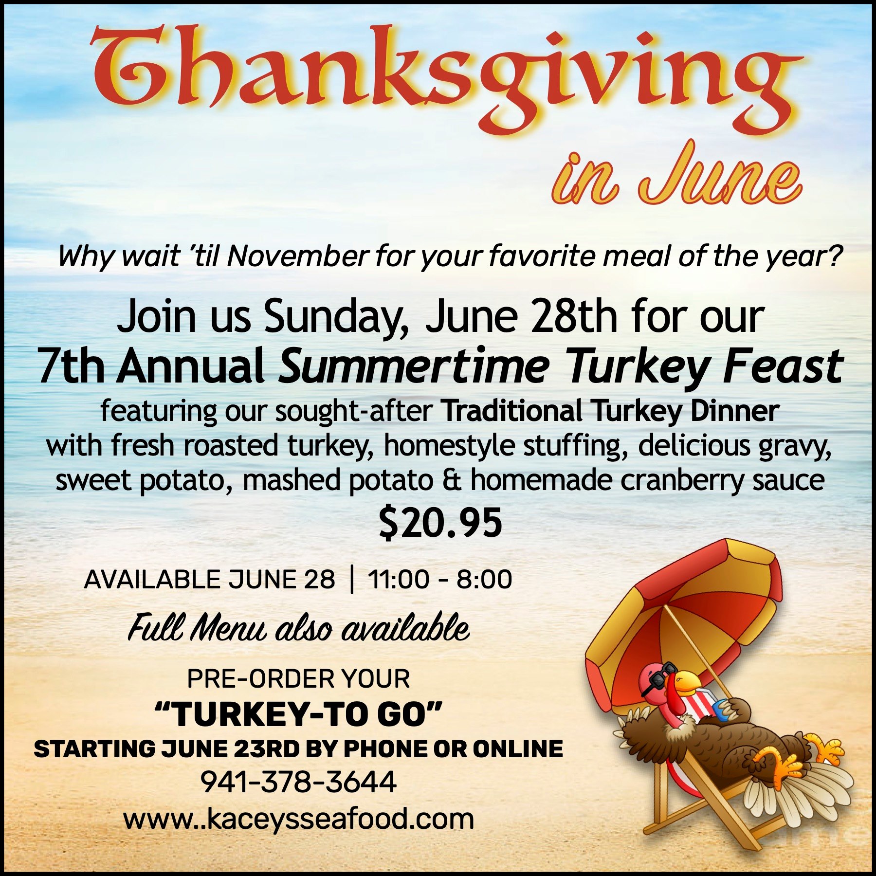 KaCey's Seafood and More 4904 Fruitville Rd, Sarasota