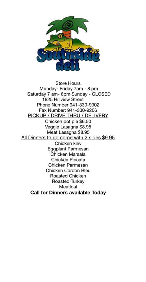 Southside Deli 1825 Hillview St, Sarasota