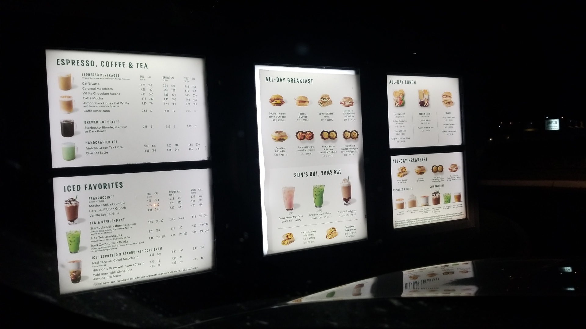 Starbucks Menu
