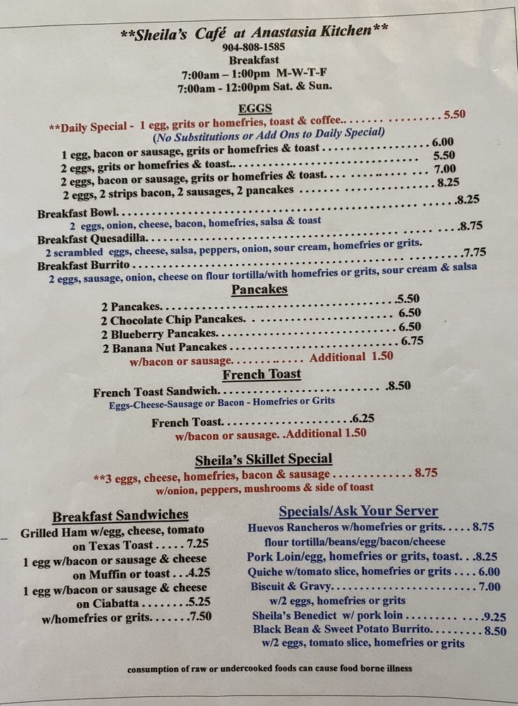 Anastasia Kitchen 900 Anastasia Blvd, St. Augustine
