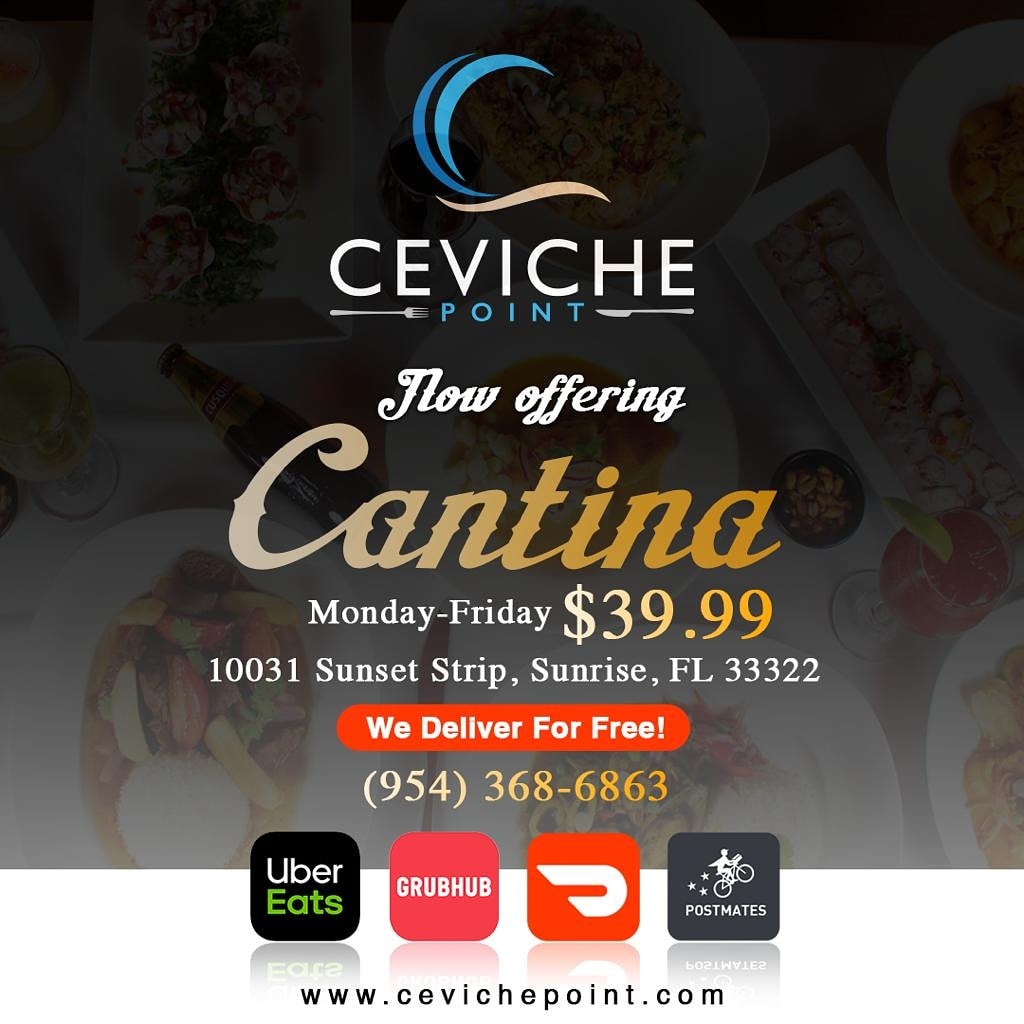 Ceviche Point 10031 Sunset Strip, Sunrise
