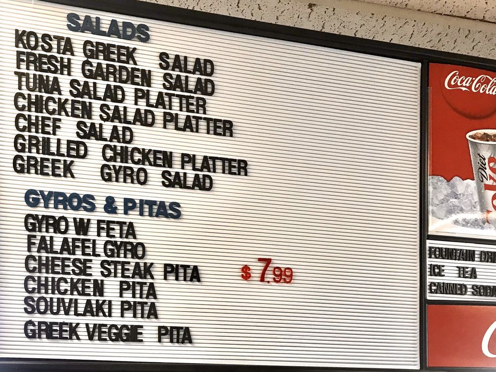 Kosta's Subs N Salads 1312 S Adams St, Tallahassee
