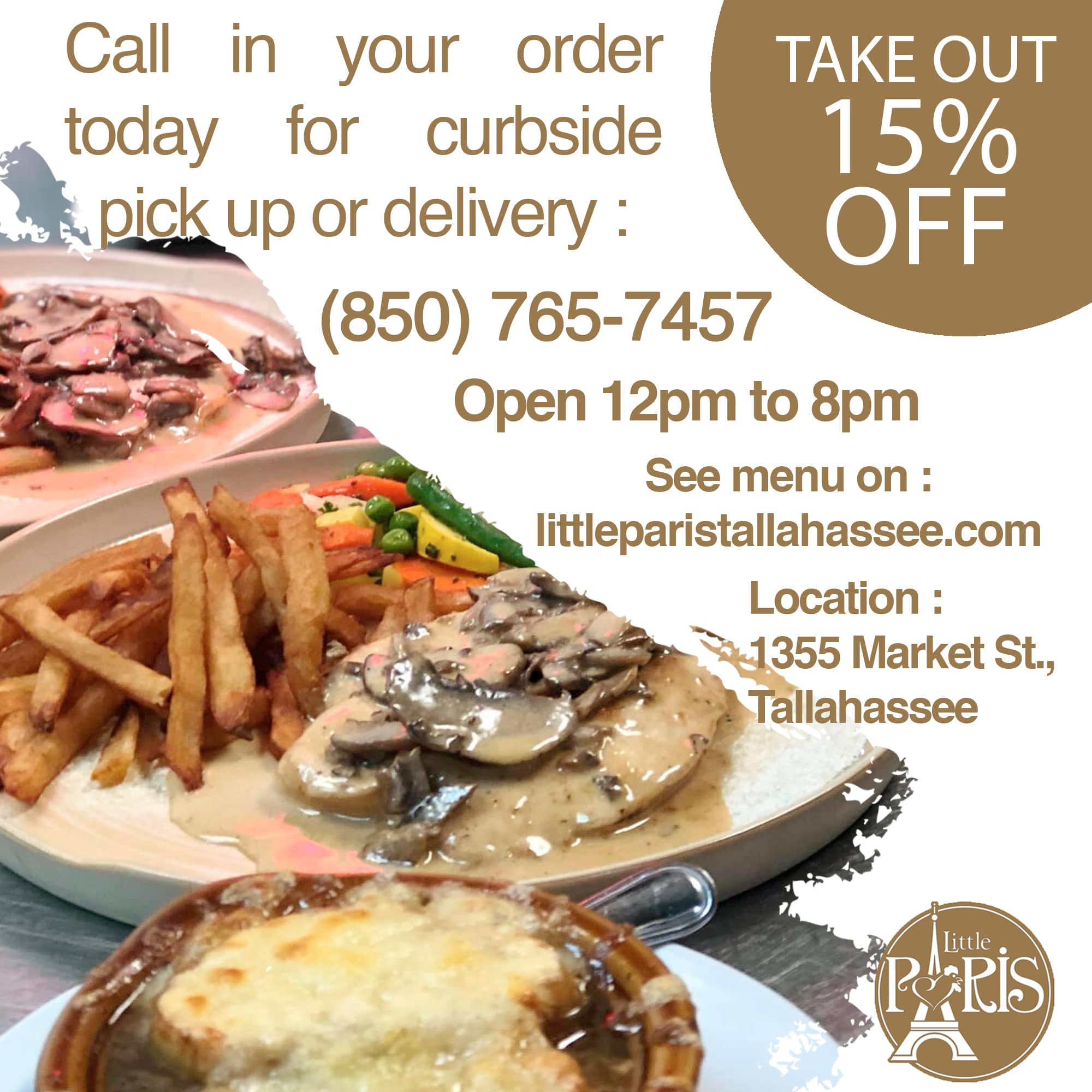 Little Paris Tallahassee 1355 Market St A7, Tallahassee