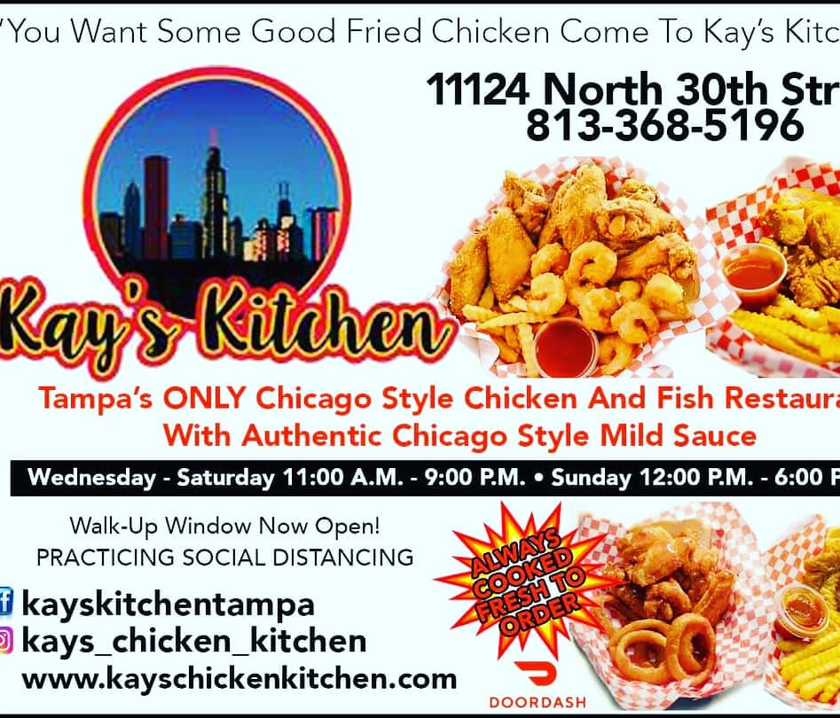 Kay's Kitchen 11124 N 30th St, Tampa