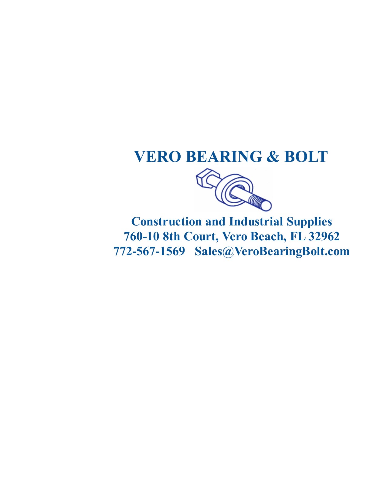Vero Bearing and Bolt