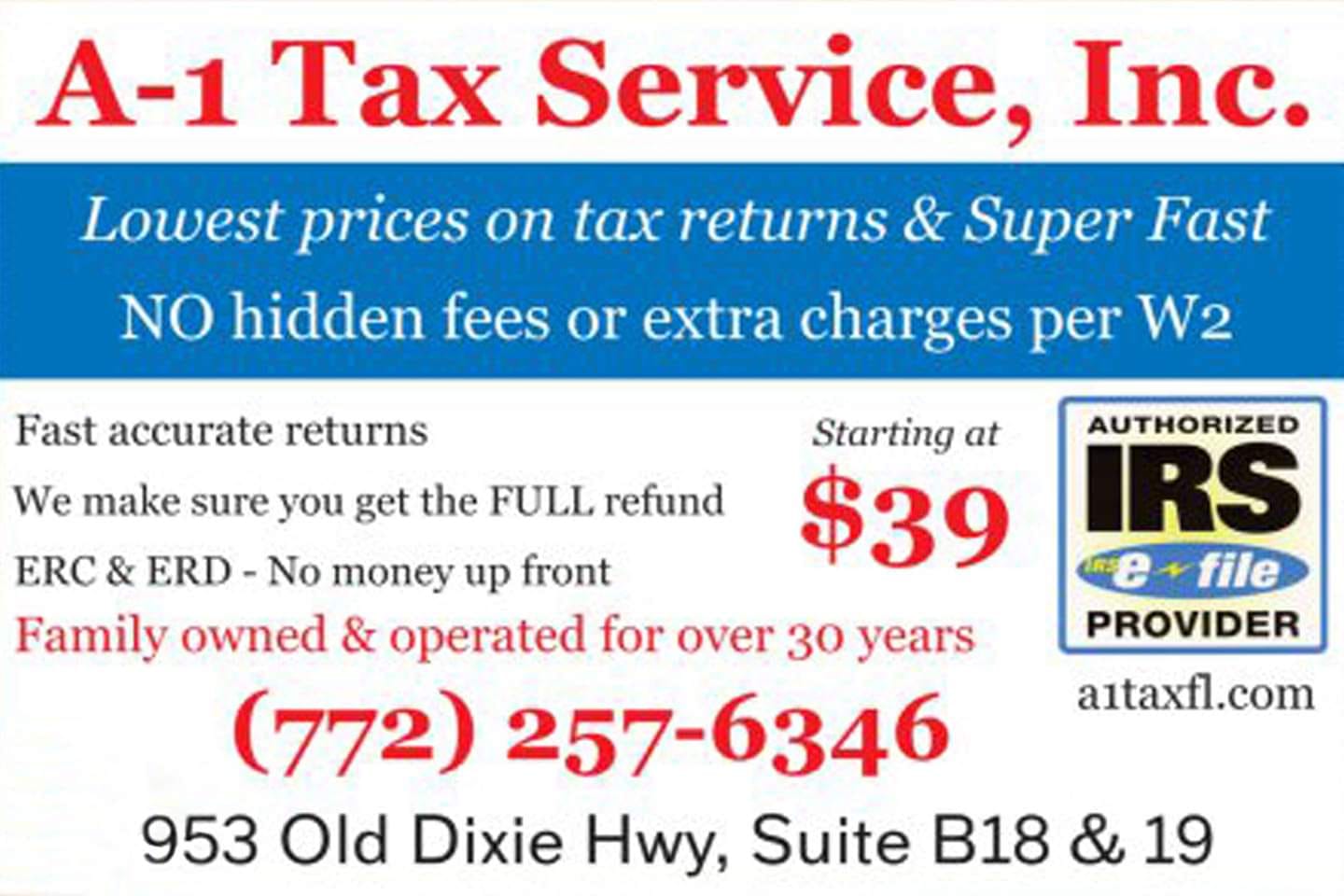 A-1 Tax Service, Inc.