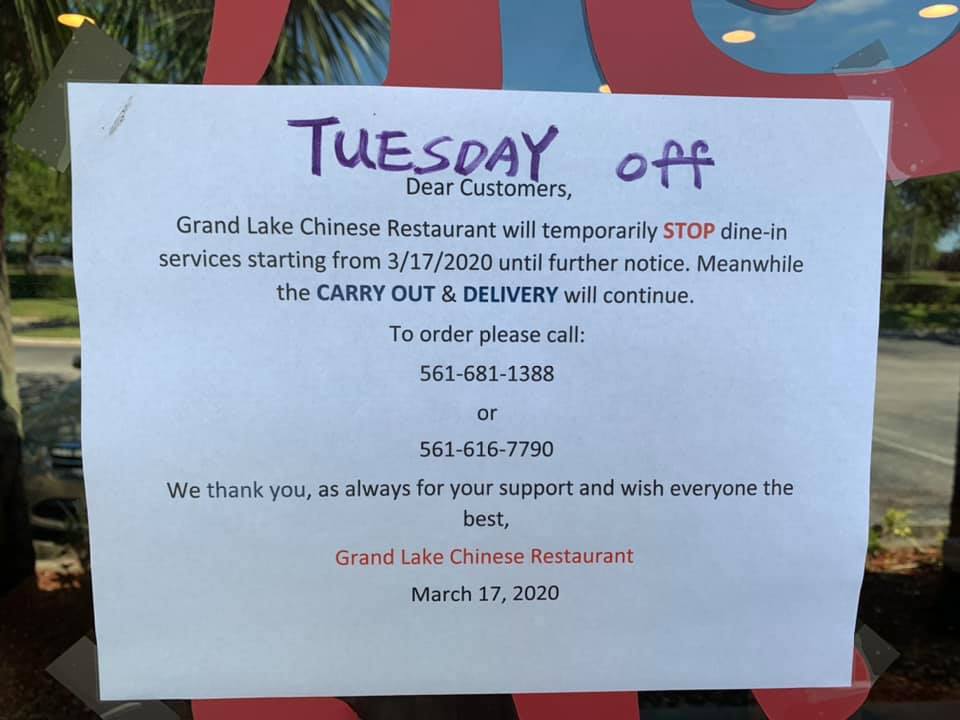 Grand Lake Chinese Cuisine 7750 Okeechobee Blvd #6, West Palm Beach