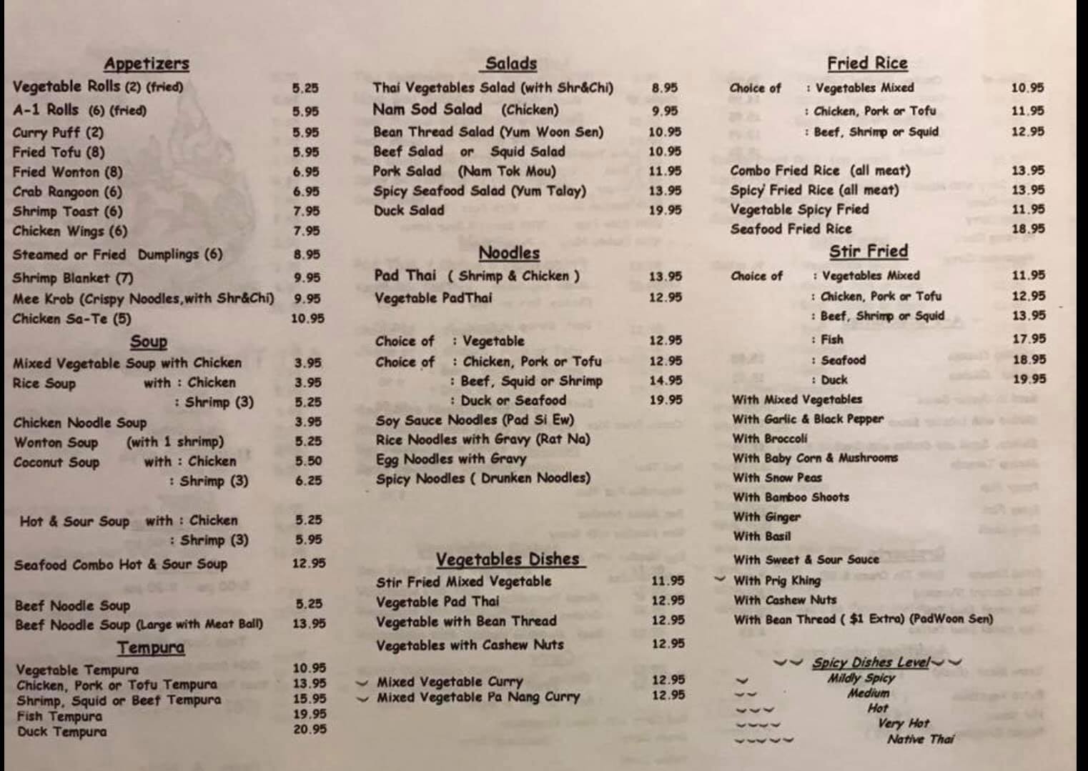 A-1 Thai Restaurant 2054 S Military Trail, West Palm Beach