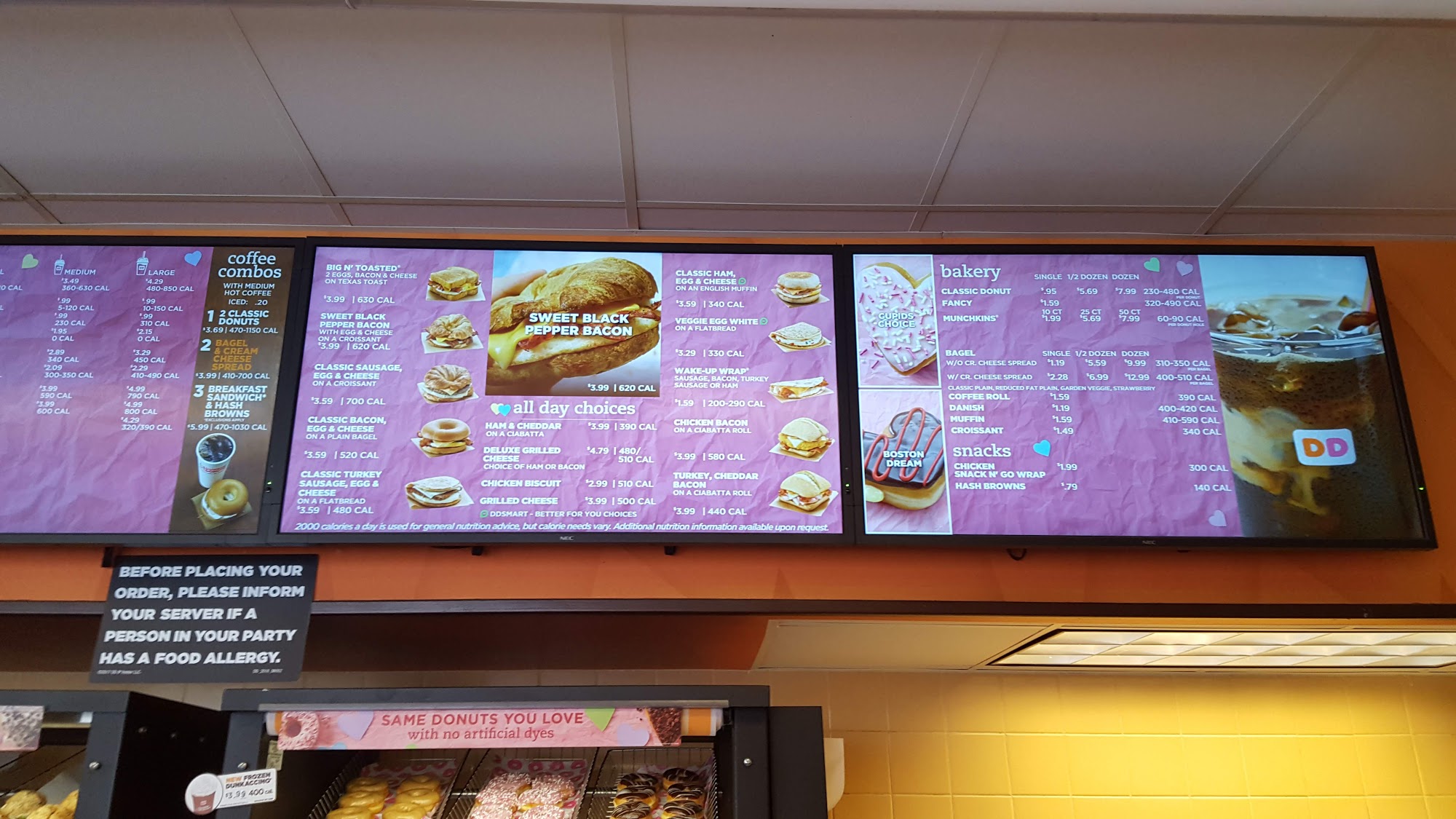 Dunkin' Menu