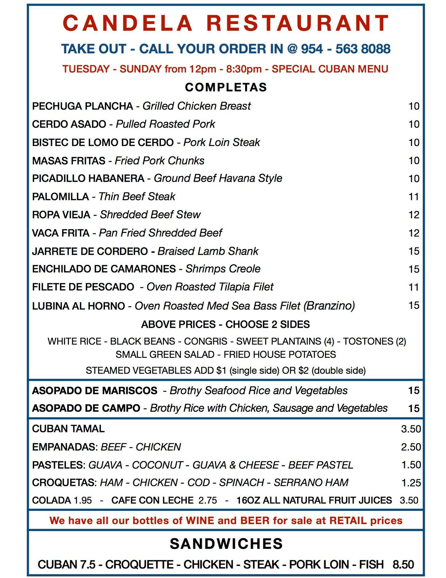 Candela Restaurant 2909 NE 6th Ave, Wilton Manors
