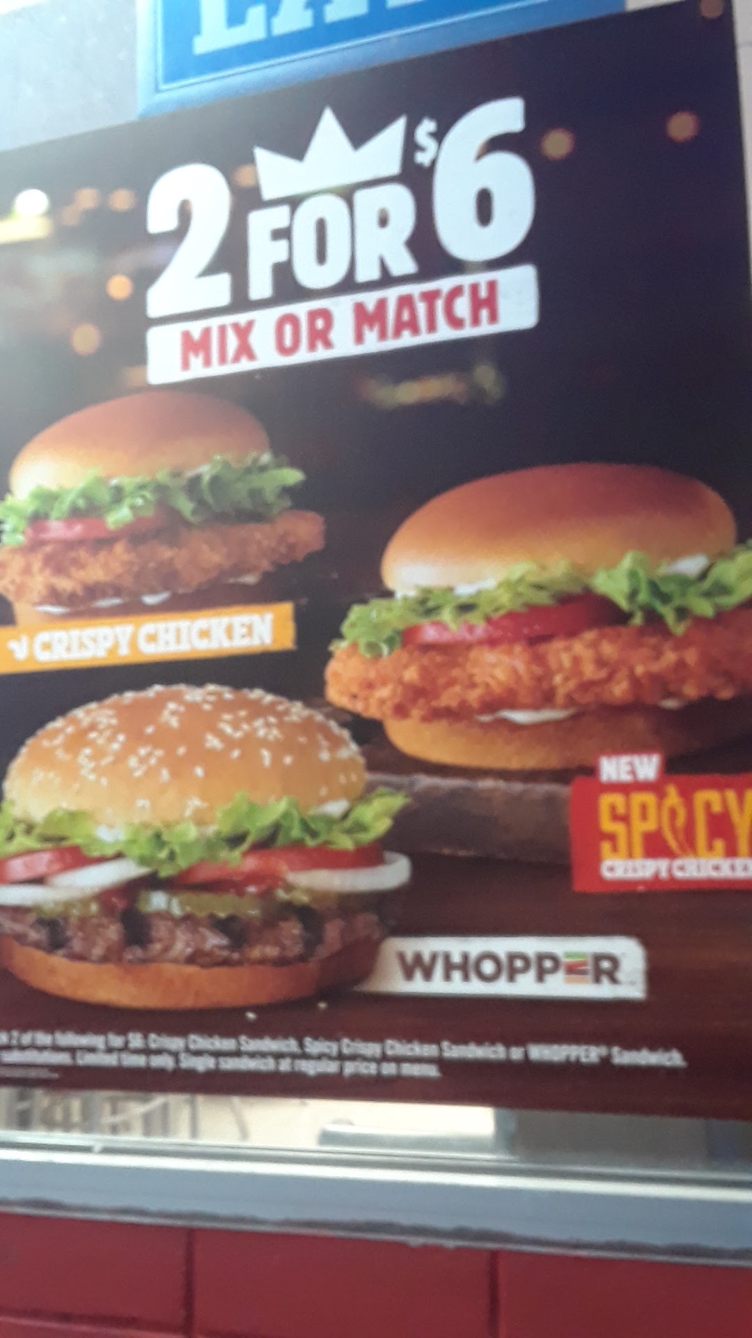 Burger King Menu