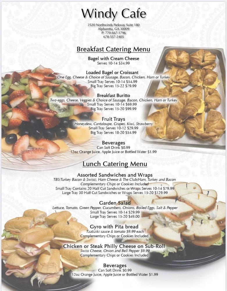 Windy Cafe 2520 Northwinds Pkwy # 180, Alpharetta