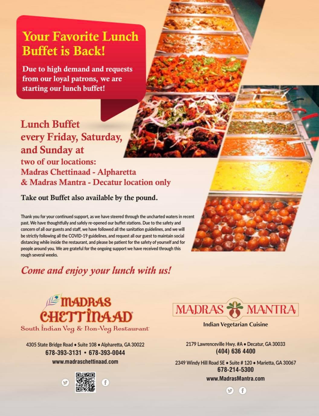 Madras Chettinaad 4305 State Bridge Rd #108, Alpharetta