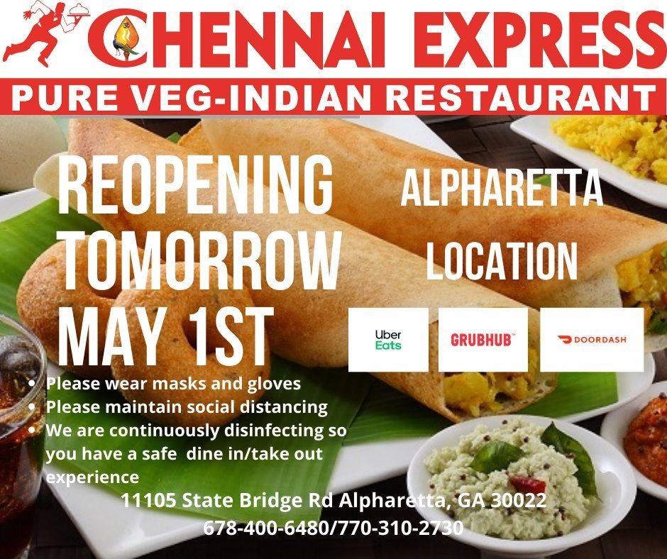 Chennai Express 11105 State Bridge Rd #360, Alpharetta