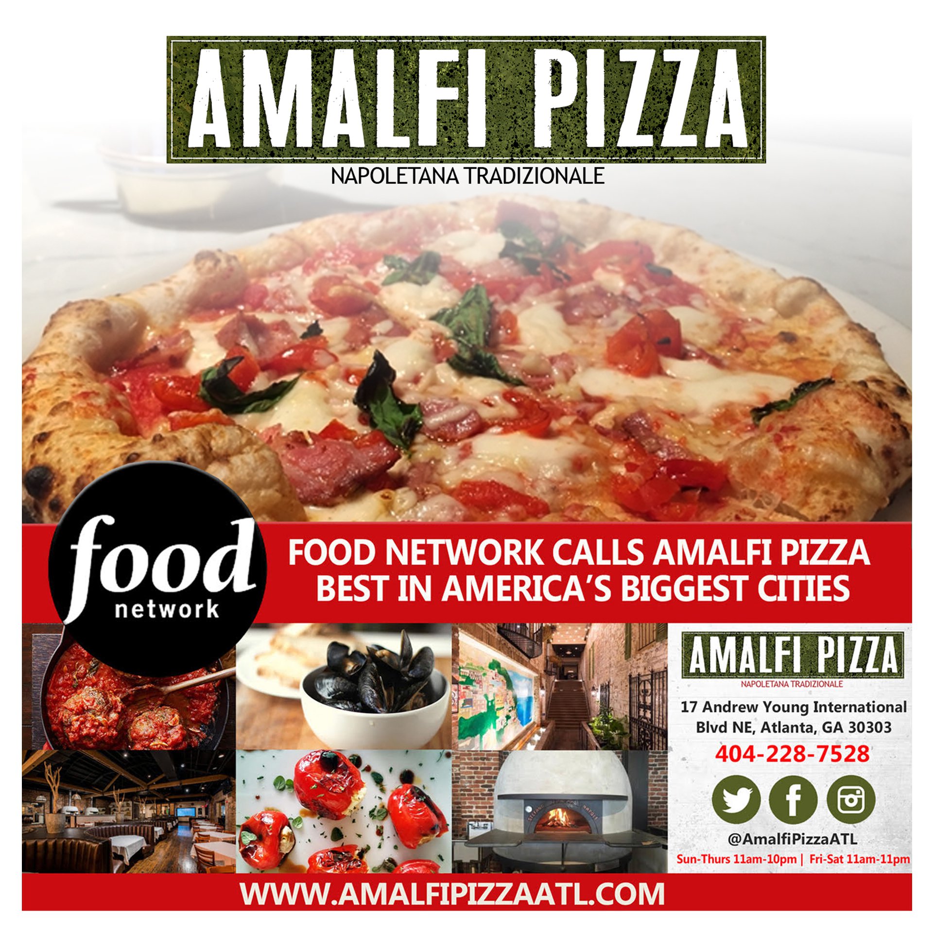Amalfi Pizza 17 Andrew Young International Blvd NE, Atlanta