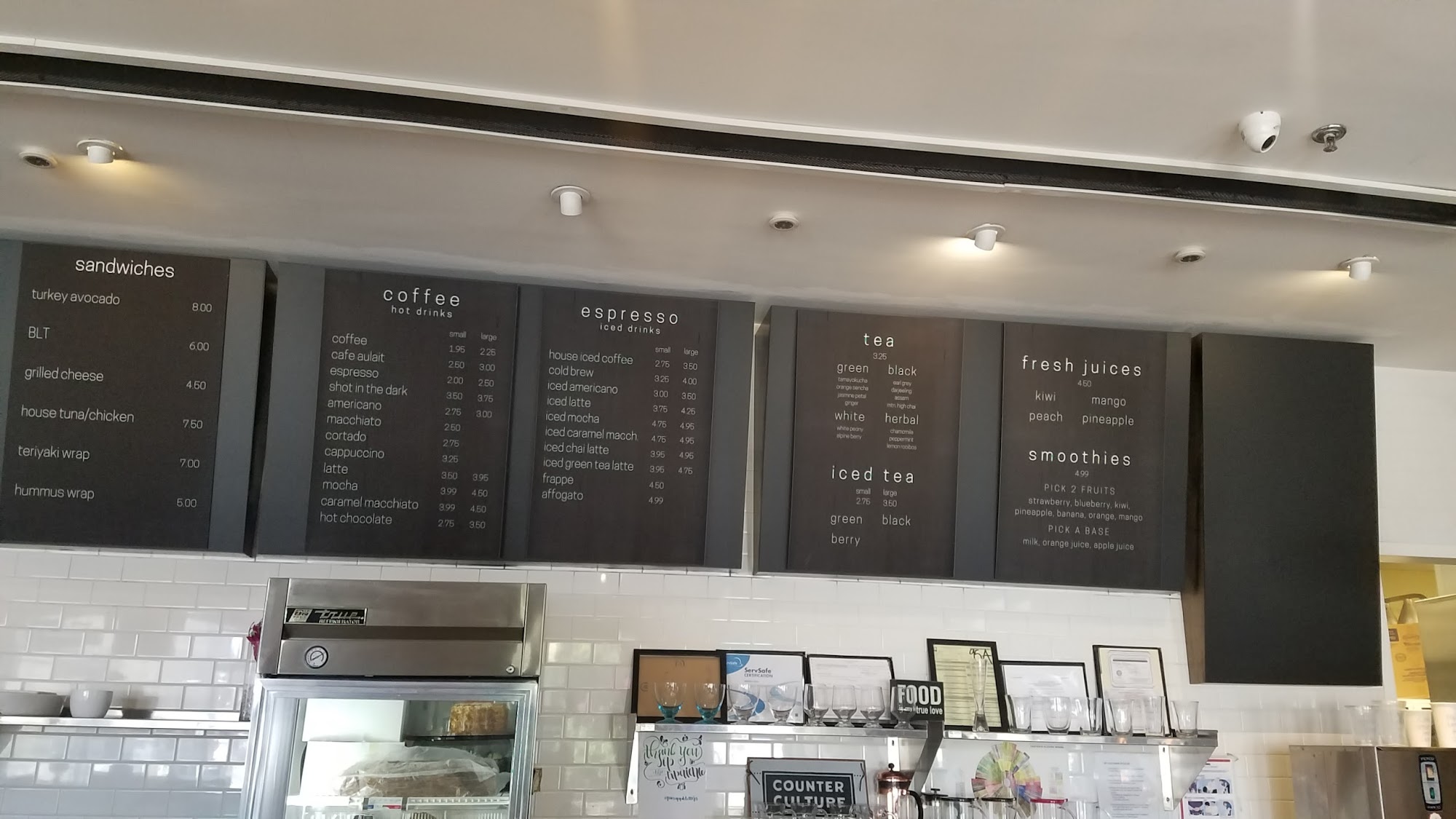 Cafe Sip the Experience Menu