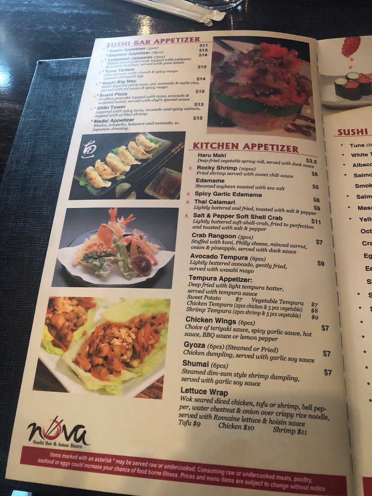 Nova Sushi Bar & Asian Bistro 3637 Peachtree Rd NE d1, Atlanta