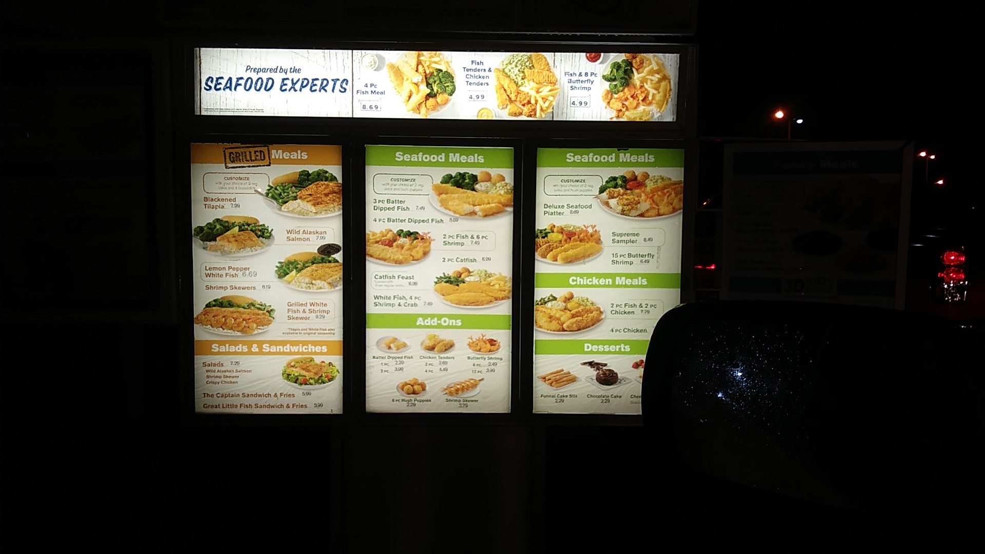 Captain D's Menu