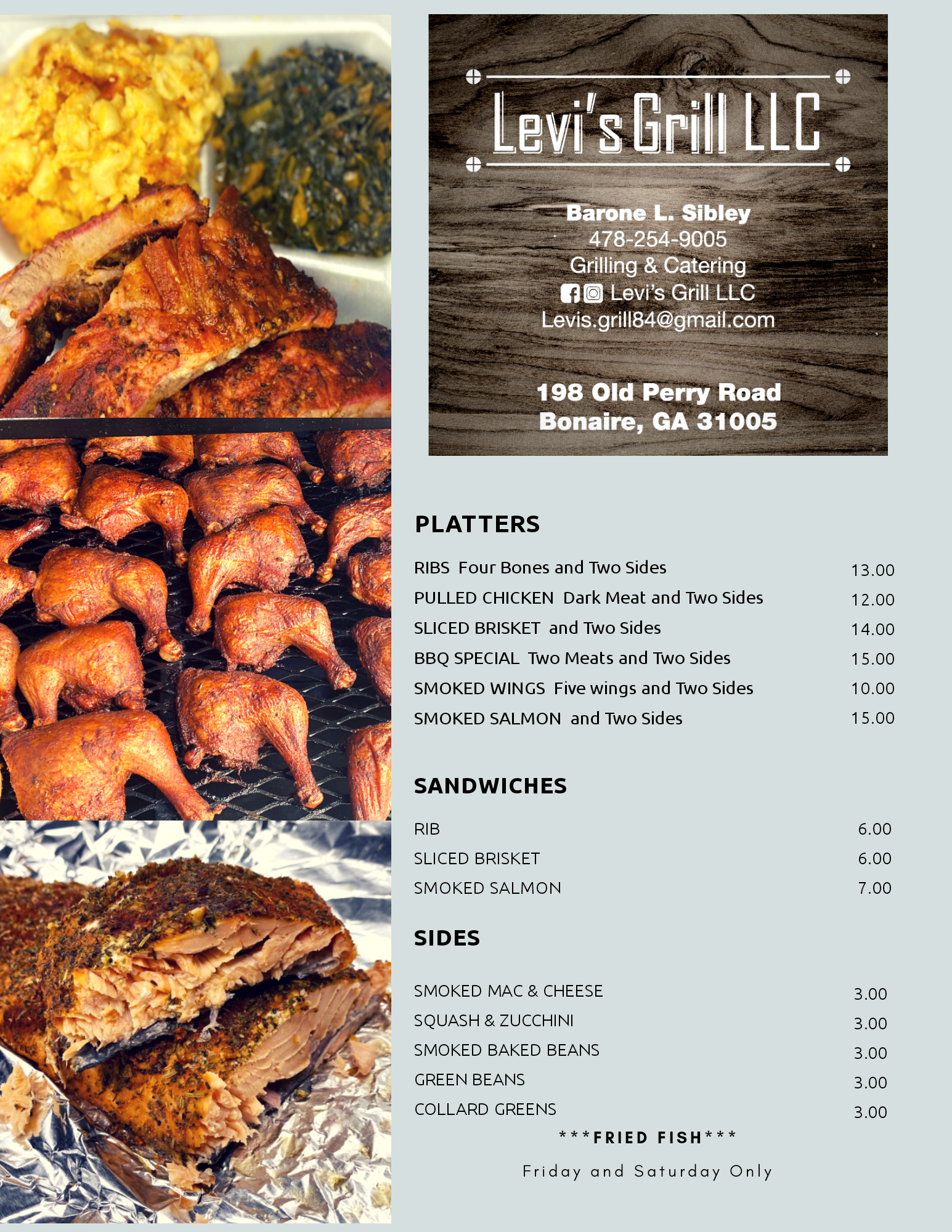 Levi's Grill LLC 198 Old Perry Rd, Bonaire