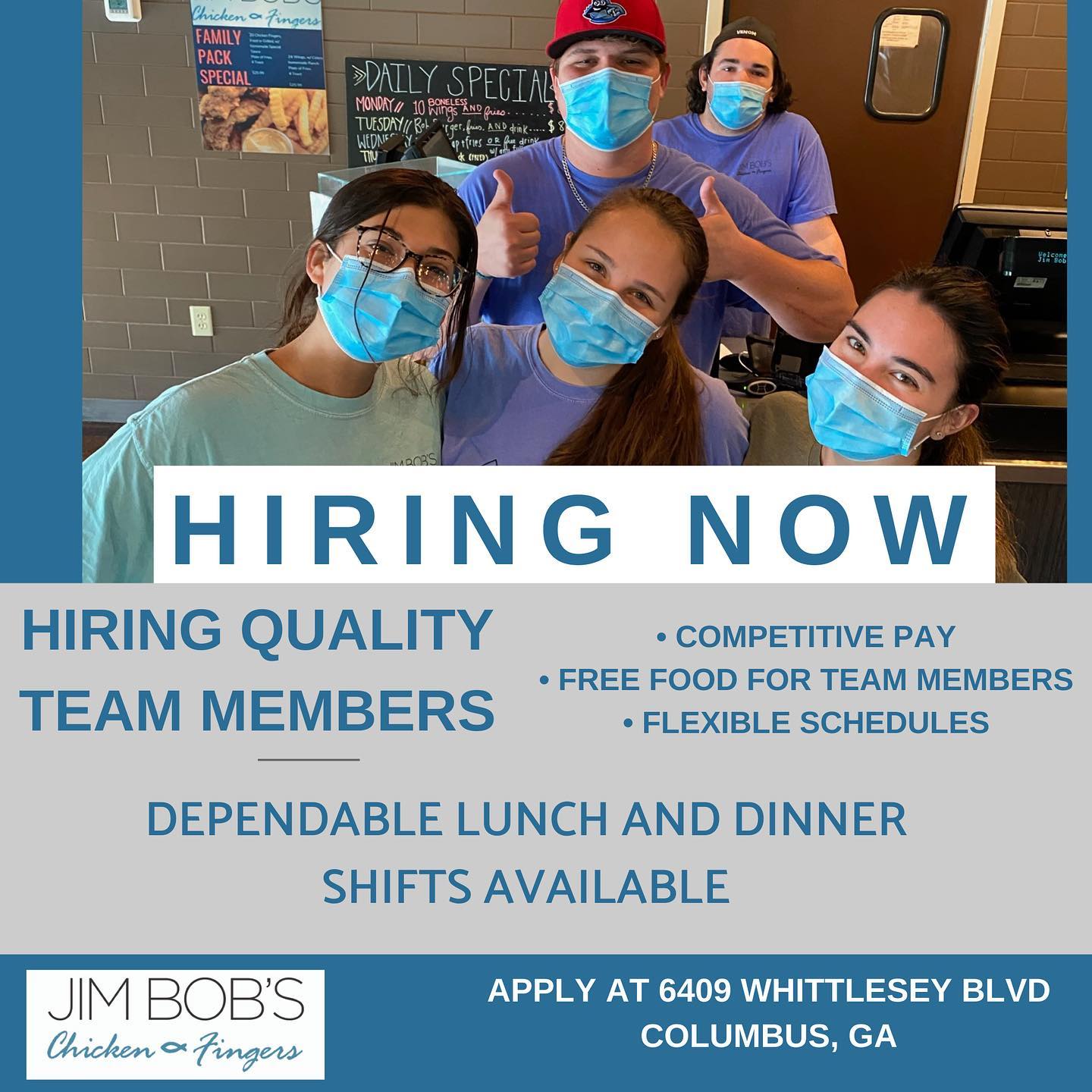 Jim Bob's Chicken Fingers 6409 Whittlesey Blvd, Columbus