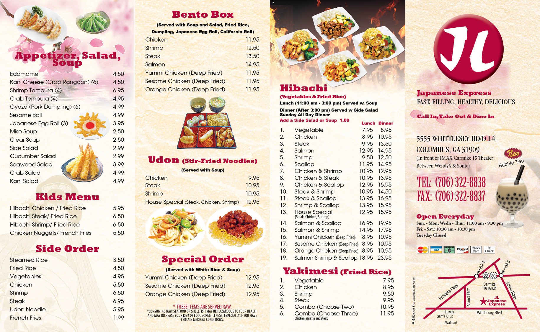 JL Japanese Express 5555 Whittlesey Blvd L4, Columbus