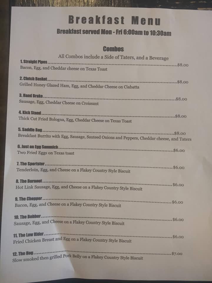 Iron Brothers BBQ and Catering Menu