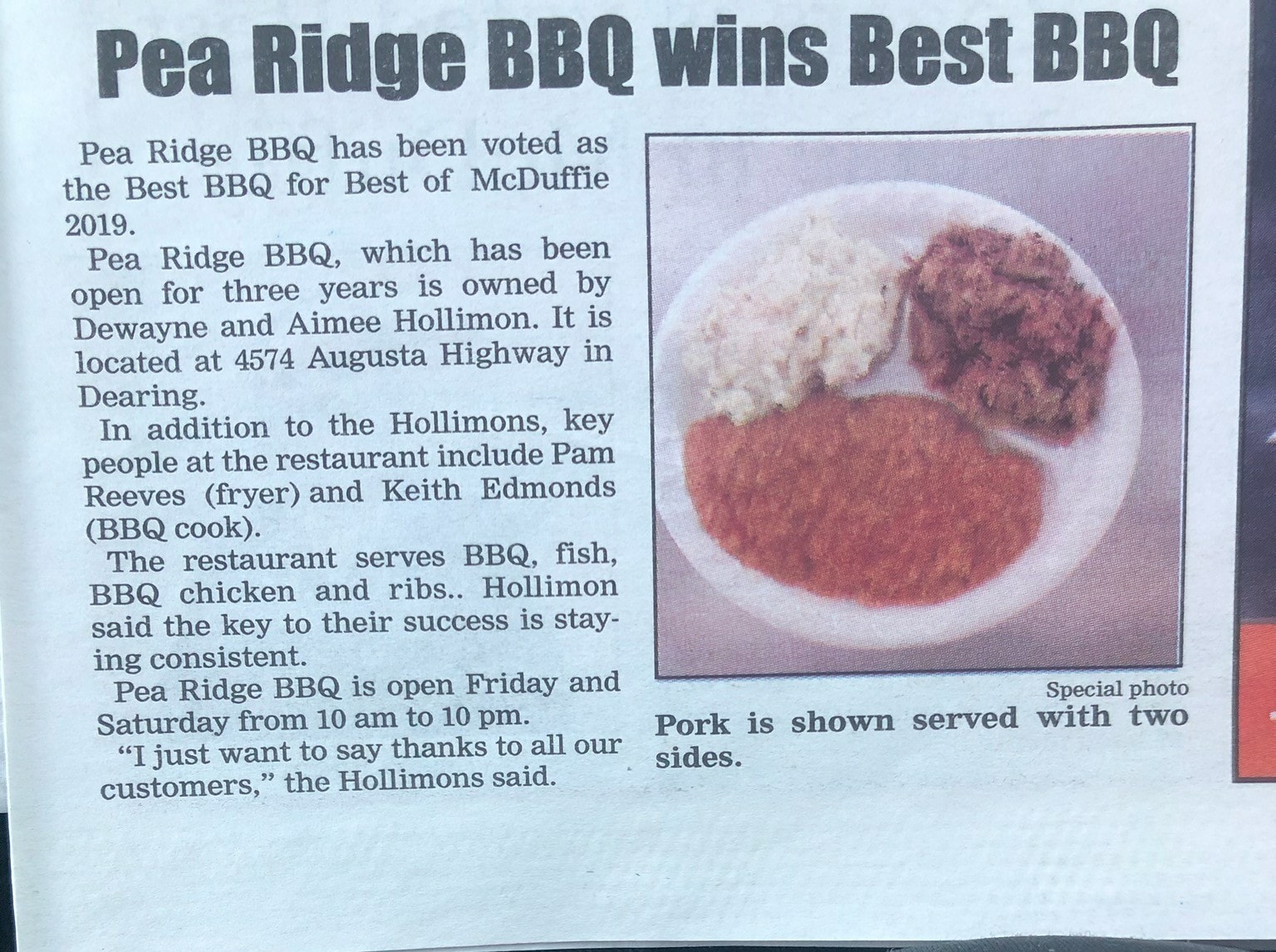 Photo credit: Facebook