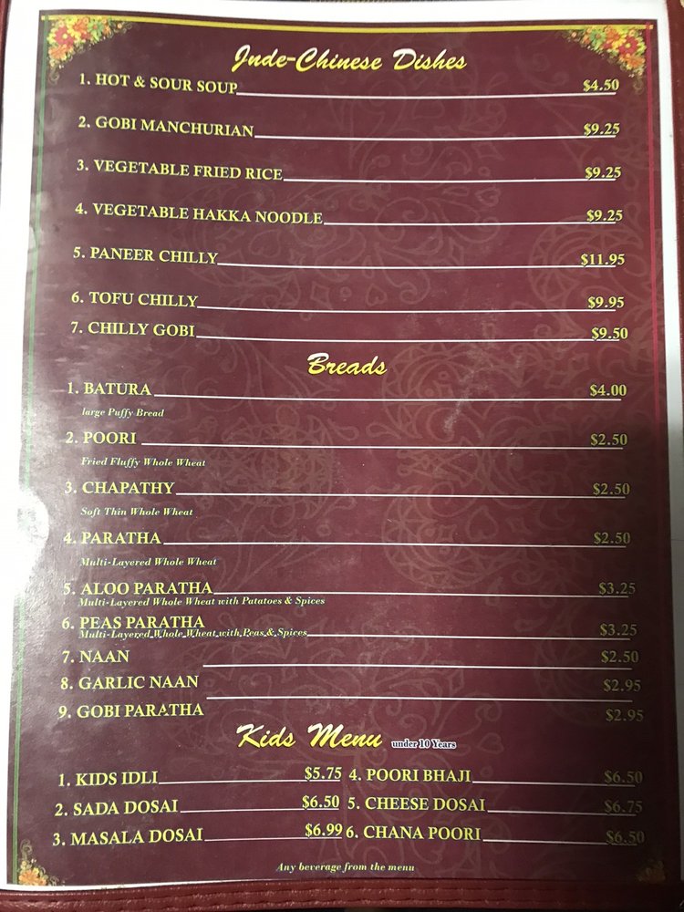 Udipi Cafe Eclectic Indian Vegetarian Restaurant 3300 Peachtree Industrial Blvd J, Duluth