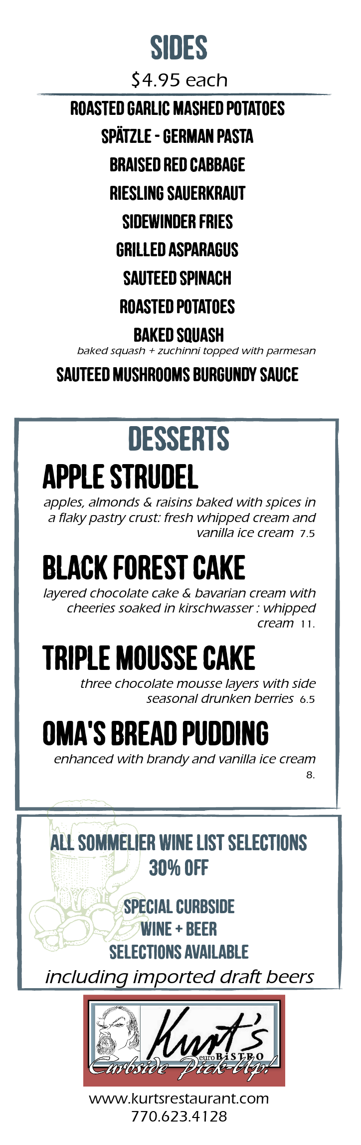 Kurt's Euro Bistro 3305 Peachtree Industrial Blvd #100, Duluth
