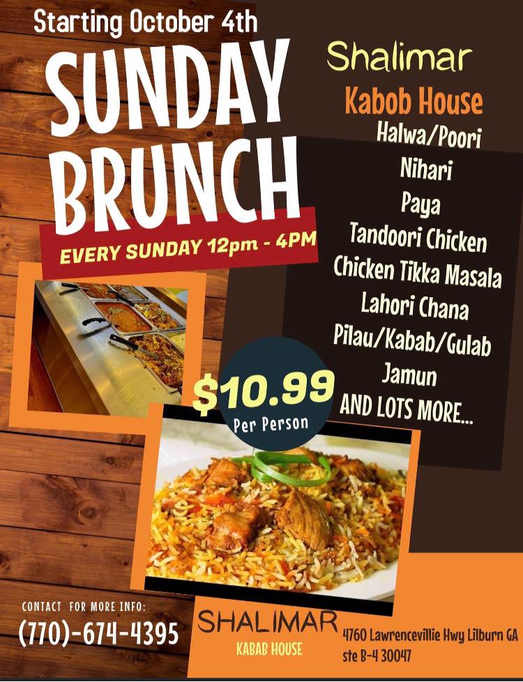Shalimar Kabab and Grill 4760 Lawrenceville Hwy, Lilburn