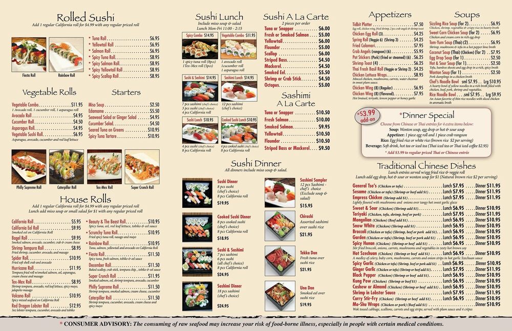 Great Wall Chinese Thai and Sushi Bar 1275 Powers Ferry Rd, Marietta