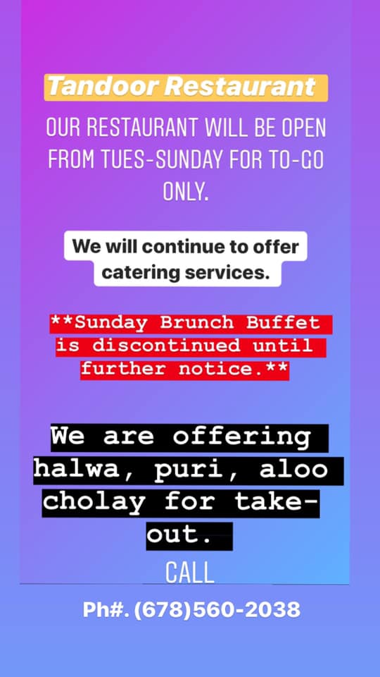 Tandoor Restaurant 279 Powers Ferry Rd # F, Marietta