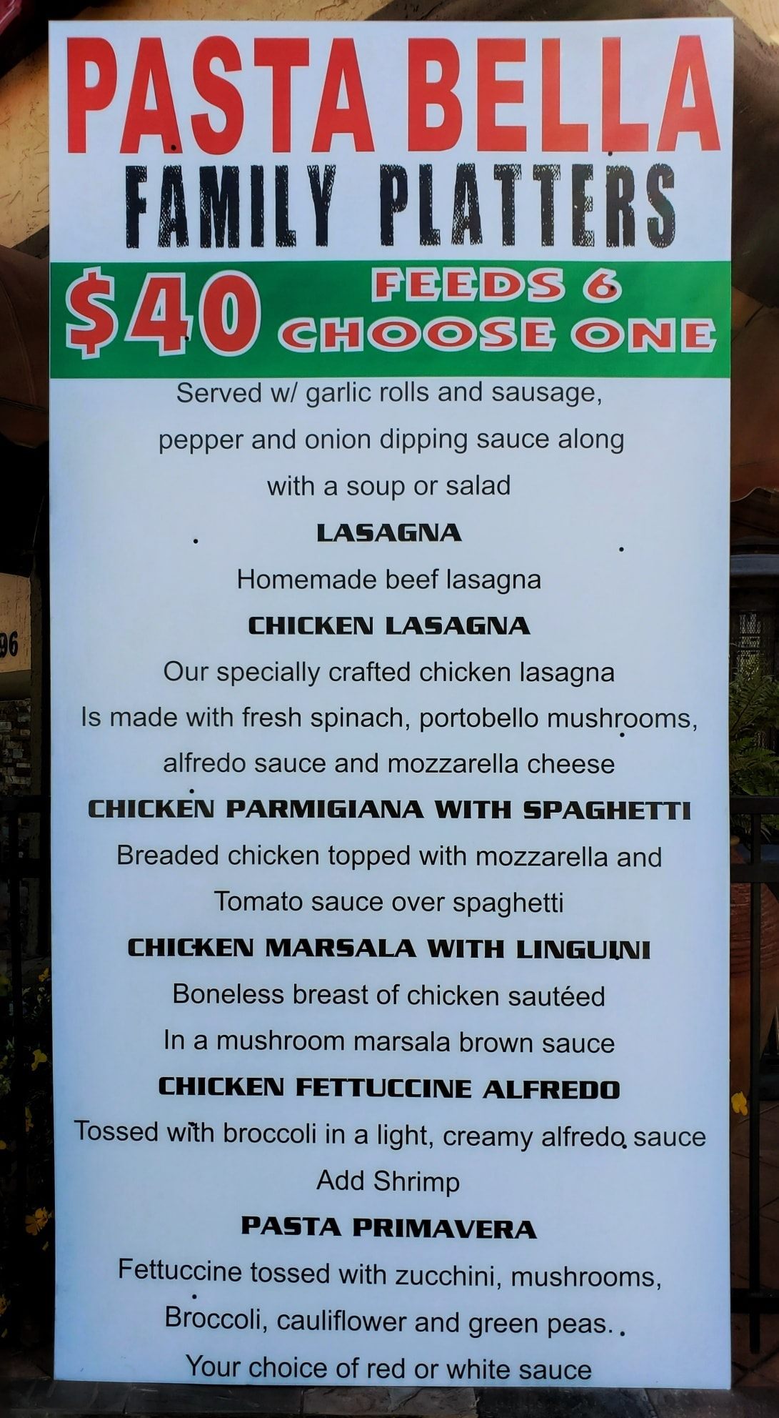 Pasta Bella 3696 Austell Rd SW, Marietta