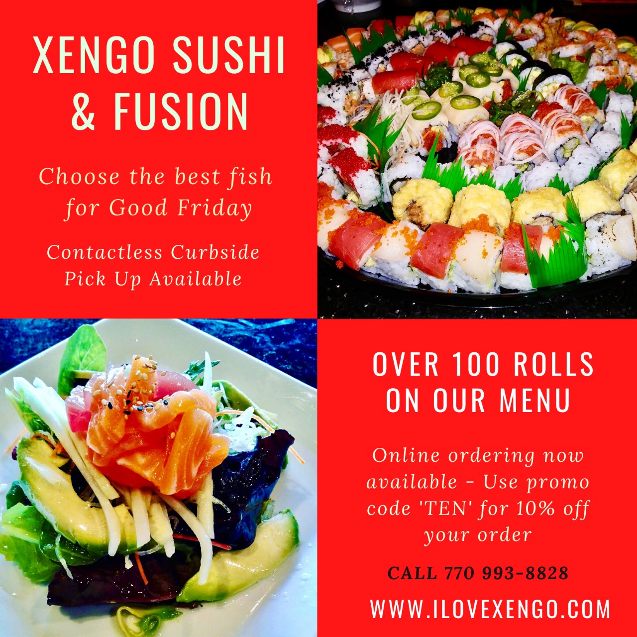 XenGo Fusion Kitchen & Sushi 3162 Johnson Ferry Rd, Marietta