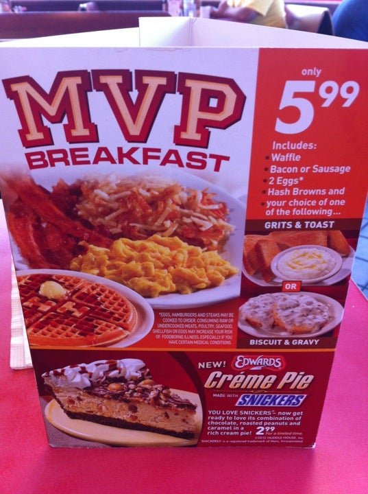 Huddle House Menu