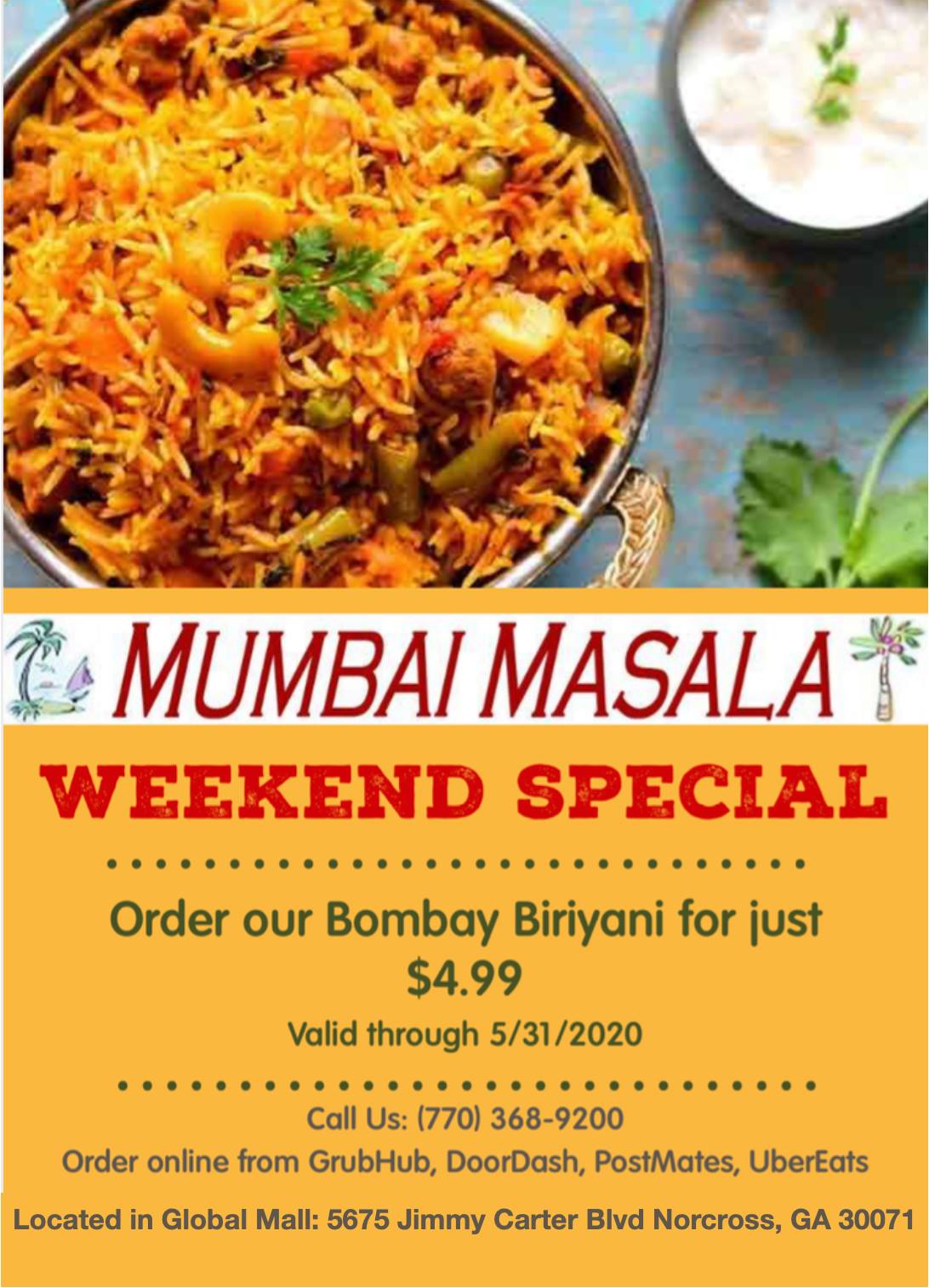 Mumbai Masala 5675 Jimmy Carter Blvd, Norcross