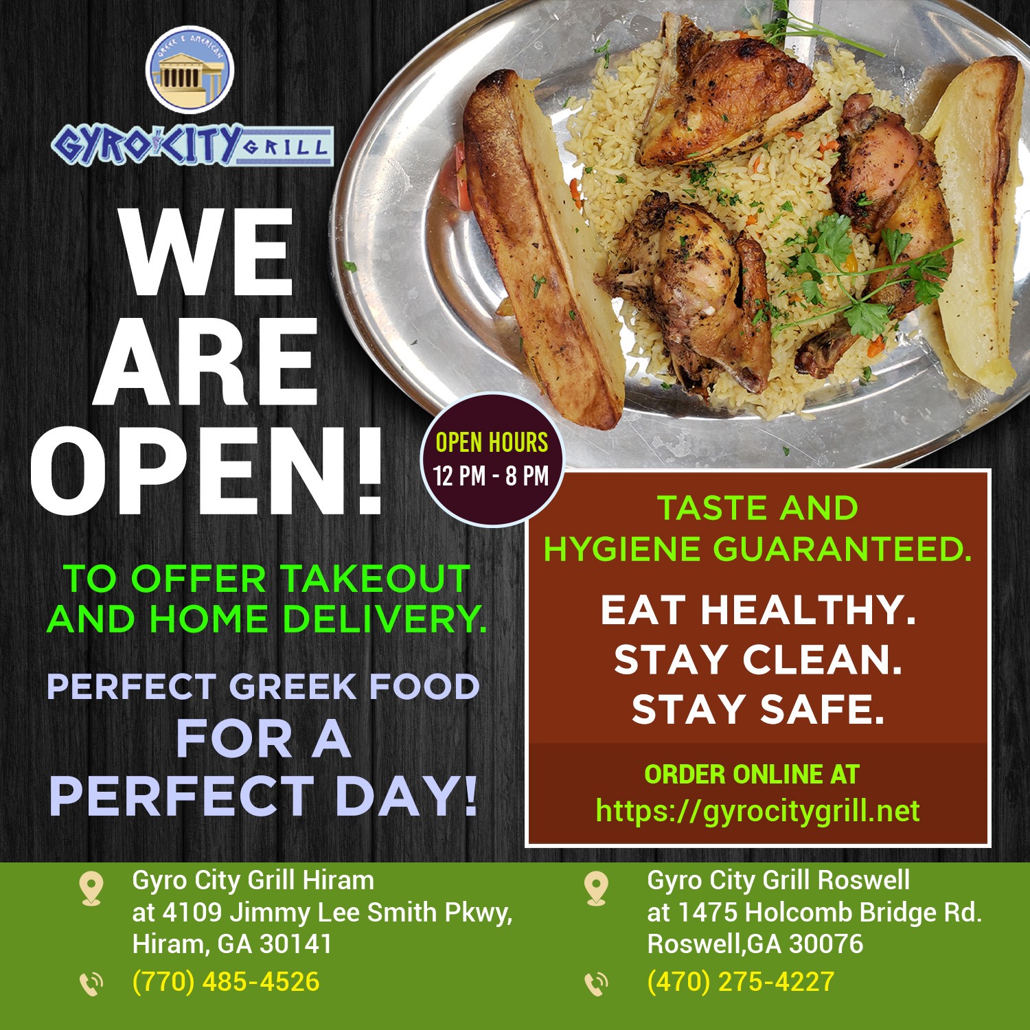 Gyro City Grill - Roswell 1475 Holcomb Bridge Rd, Roswell