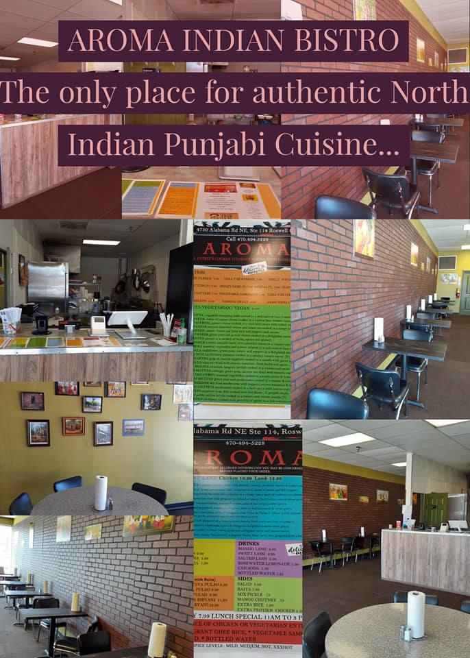 Aroma Indian Bistro 4750 Alabama Rd NE #114, Roswell