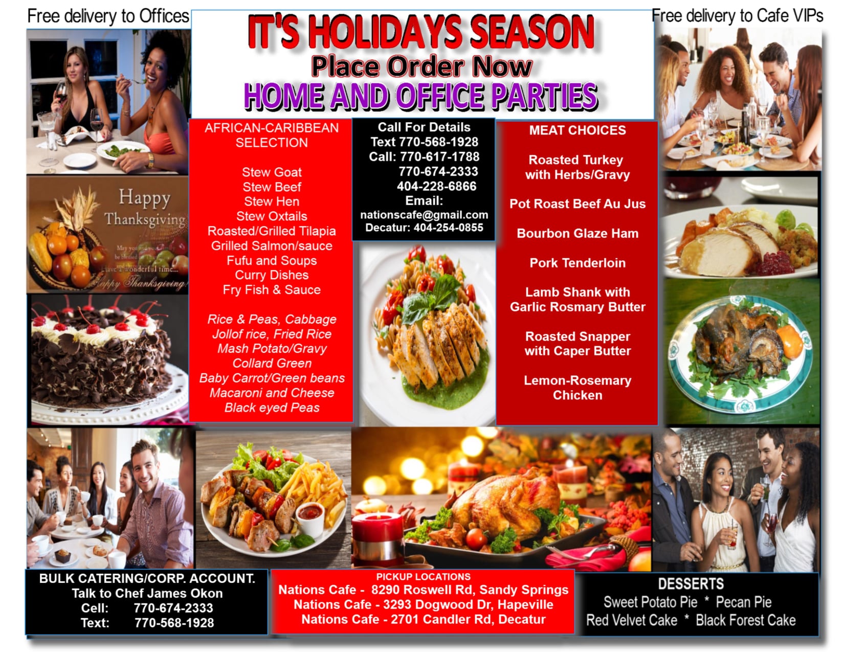 Taste of Africa: Nations Cafe lounge 8290 Roswell Rd #400, Sandy Springs