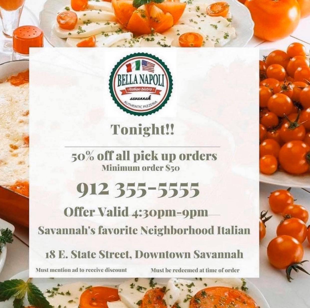 Bella Napoli Italian Bistro 18 E State St, Savannah