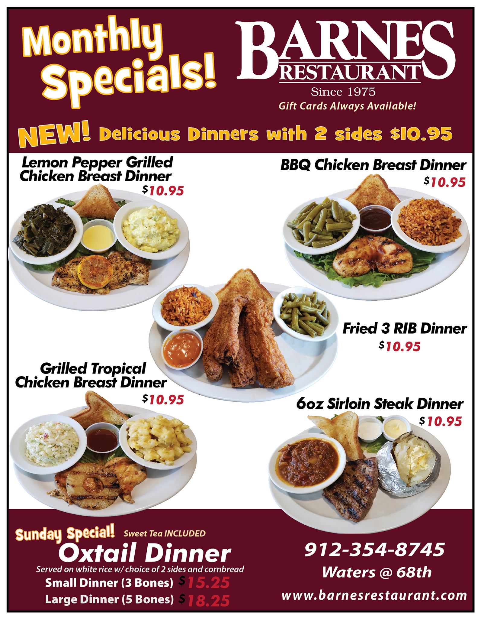 Barnes Restaurant 5320 Waters Ave, Savannah