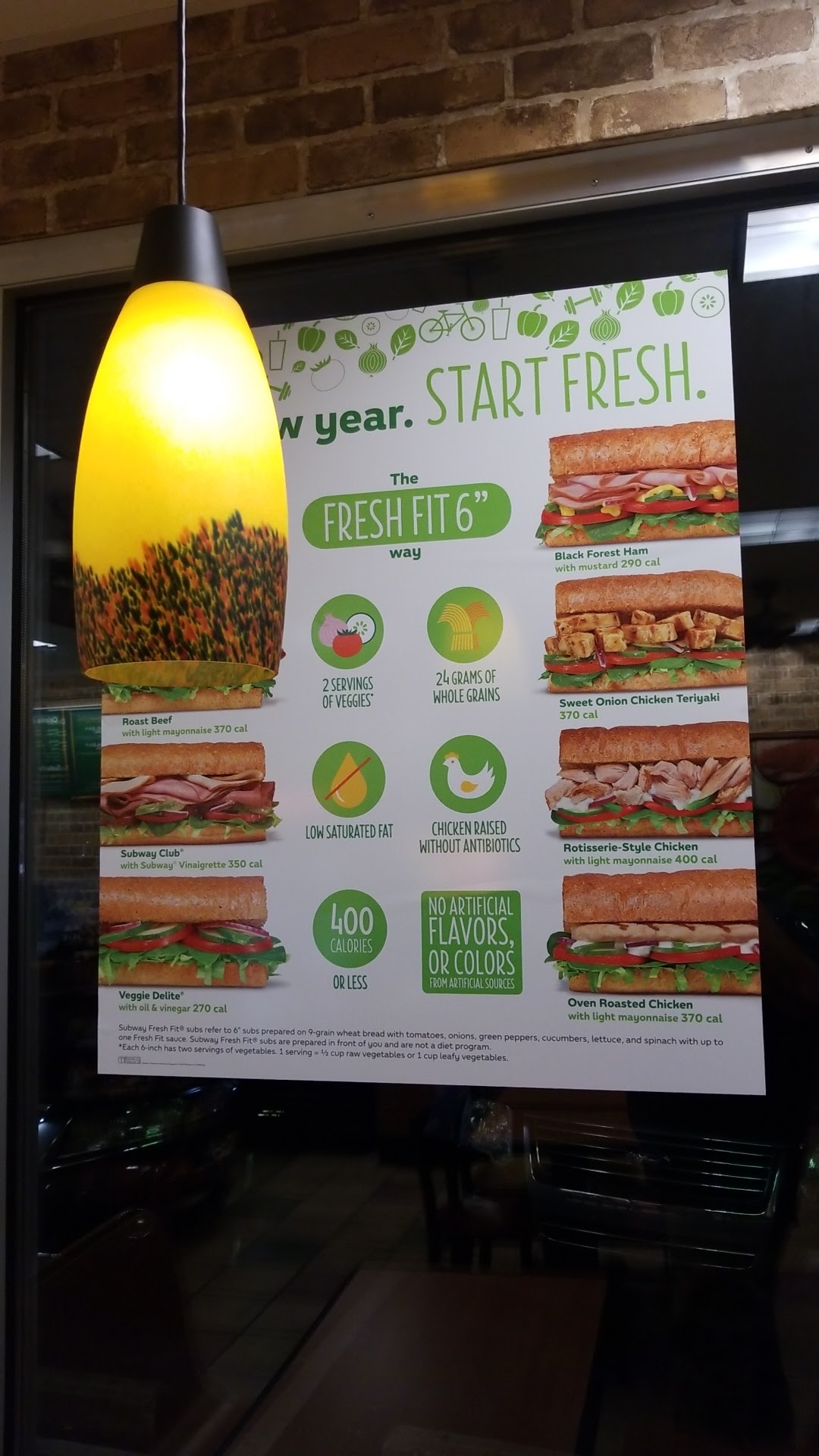 Subway Menu